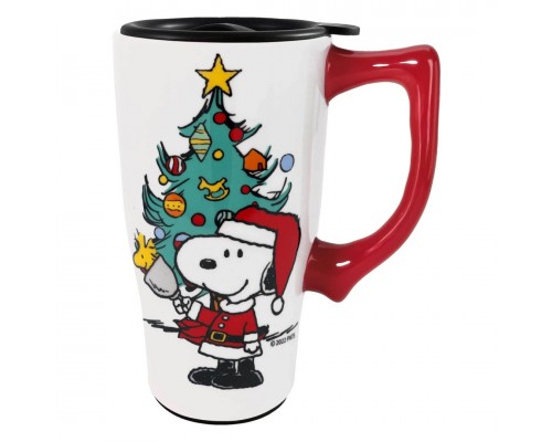 Tasse de Voyage Snoopy en céramique 18oz Noël